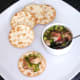 Cucumber and dill potted crayfish tails are spooned on to water biscuits