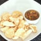 Curry and green chilli potted crayfish tails with mini poppadoms