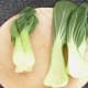 Pak choi leaves are carefully separated
