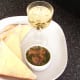 Coriander and lime potted crayfish tails with bread, butter and white wine
