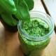 Fresh garlicky basil pesto