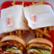 My uncle was a big fan of the "animal style" burger (pictured on the left). You can get any burger animal style- it comes with lettuce, tomato, extra spread, fried mustard, pickles, and grilled onion.