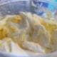 Mixing the topping