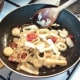 Sauteeing leek, chilli and garlic