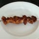 Pork shish kebab is rested