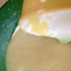 Create a well in the flour mixture and dump your wet ingredients into the bowl.