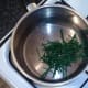 Samphire is seasoned with black pepper and lemon juice