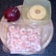 Red onion, pineapple and king prawns