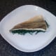 Cod fillet is laid on samphire
