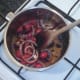 Chutney is simmered to reduce
