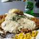 Fried chicken smothered in thick gravy--butter and flour are the start of something wonderful.