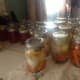 Canning the finished veggies