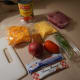 Ingredients that came in the box for two servings.