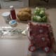 These are all the ingredients that came in the box for two servings.