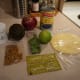 All the ingredients that came in the box for two servings.