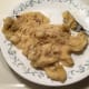 Mashed bananas are the last thing to be added to the batter.