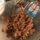 The butter and brown sugar after it has been creamed together.