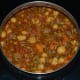 The chickpea curry (chole masala) is ready to serve!