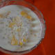 The pineapple and sago dessert, ready to go.