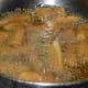 Frying the baby corn