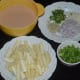 The batter and other ingredients for making baby corn Manchurian