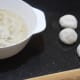 Fermented dough with the balls