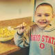 My son getting ready for a taste test.