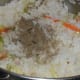 cooked rice, pepper powder, and salt added