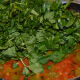 Add the fenugreek leaves (methi leaves).