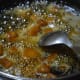 2. Boil the coconut-jaggery mix.