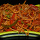 Step ten: Relish eating this crunchy, colorful, spicy, and tangy Chinese bhel!
