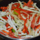 Step four: Add chopped veggies.