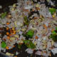 Step three: Saute onion, ginger, and chopped green chilies