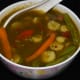 Step seven: Yummy mint vegetables soup is ready!! serve it, adding few drops of fresh lemon and some butter.