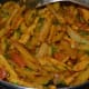 Mix it with the curry. Turn off the fire.