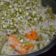 Step one: Cook brown rice, carrot, peas and French beans for 12 minutes in a cooker. Then add mung bean sprouts.