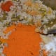 Step five: Add Vangi bath masala powder, red chili powder, turmeric powder, jaggery powder, and salt. Mix well. Cook on low fire.
