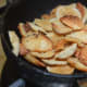 Spicy and crunchy ash gourd and lentil fritters ready for eating!