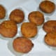 Chickpea flour snacks are ready to eat.