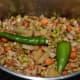Step 1: Grind the pulses, green chilies, and ginger to get a smooth and thick batter.