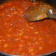 Step five: Add some water to adjust the consistency. The soup is ready. Pour them into bowls.