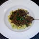 Tucking in to spicy beef and turmeric mash