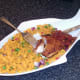 Cutting in to spiced marlin fillet