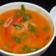Step nine: Pour it equally into 4 bowls. Garnish with a few chopped spring onion greens or coriander leaves.