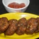 Step six: Bread vadas are tempting! Serve these crunchy fritters with tomato sauce. Happy snacking!