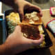 Top with bread crumbs, if desired. To make your own, slide two pieces of toast against each other over top of the macaroni.