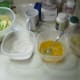 Getting ready to coat it with flour, egg, and cracker crumb.