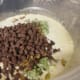 Batter with chocolate chips added.