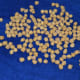 Step two: Strain them. Spread chickpeas on a cotton cloth.