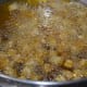 Step four: Fry chickpeas in batches till they are light and crunchy till inside. This may take about 8-9 minutes.